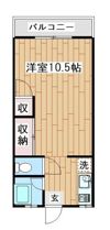 レジデンスニシイ 1号棟の間取り画像