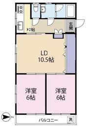 栄町井上コーポの間取り画像