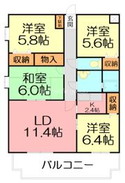 ディアコートの間取り画像