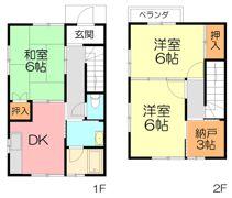 白岩ハイツの間取り画像