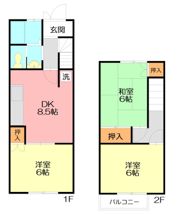 ハイツボンネビルの間取り画像