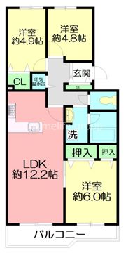 エクレール二宮 B棟の間取り画像