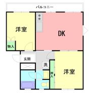 八幡台ヒルズの間取り画像