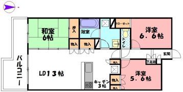オーシャンレジデンス辻堂海浜公園の間取り画像