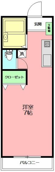 サイクルハイツの間取り画像