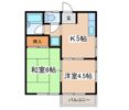 ハイツ岩田の間取り画像