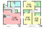 堀之内戸建て F棟の間取り画像