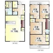 鵠沼松が岡2丁目戸建の間取り画像