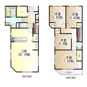 鵠沼松が岡2丁目戸建の間取り画像