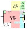 Maison la bell merの間取り画像