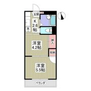 エステイトE藤沢 旧レピュート斉藤IIIの間取り画像