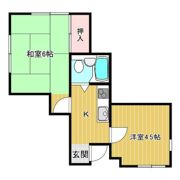 大町コーポ3の間取り画像