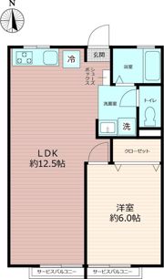 シティハイムハウスM2の間取り画像