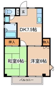 山田ハイツの間取り画像