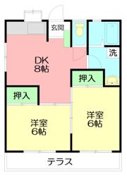 星崎アパート2号棟の間取り画像