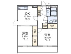 レオパレス湘南Aの間取り画像