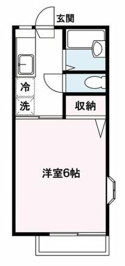 フラッツ愛甲の間取り画像