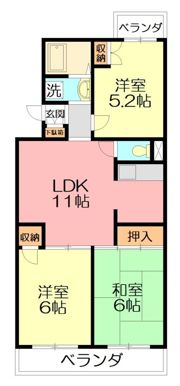 グレイスコートの間取り画像