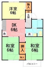 プラムハイツCの間取り画像