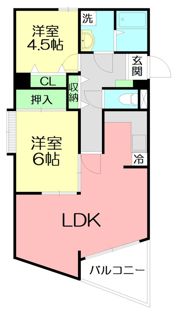 ベルデュール蛍田の間取り画像