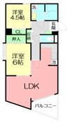 ベルデュール蛍田の間取り画像