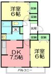 シャルマン八千代の間取り画像