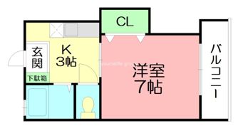 ウィンディ笹尾IIIの間取り画像
