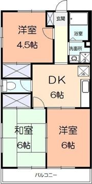コーポウエキAの間取り画像