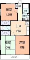 コーポウエキAの間取り画像