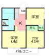コーポ宮前の間取り画像