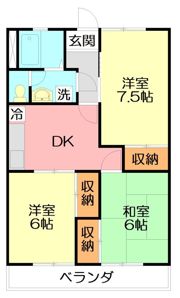 エステート萩園の間取り画像