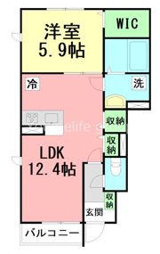 LILY MORE COURTの間取り画像