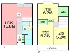 テラス北見の間取り画像