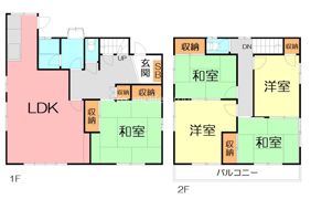 R＆R本鵠沼貸家の間取り画像