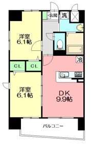 千羽鶴の間取り画像