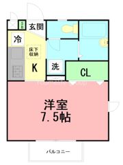 ヴォーグ東海大学前の間取り画像