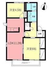 フレア桜ヶ丘Bの間取り画像