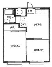 コーポ東海岸の間取り画像
