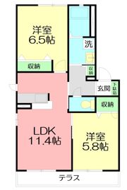 ボナール若宮の間取り画像