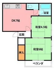 三堀荘の間取り画像