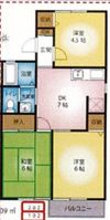 シンセイレジデンス湘南仲町の間取り画像