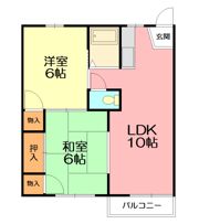 大澤ハイツの間取り画像