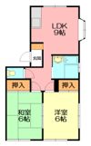相湘13生沢ハイツの間取り画像