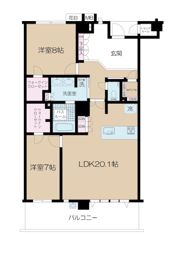 Nisshin Grandpalace茅ヶ崎東海岸の間取り画像