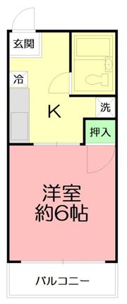 シティハイム開盛IIの間取り画像