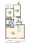 名瀬東ハイツの間取り画像