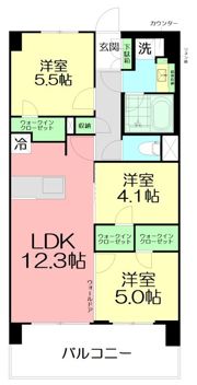 パレステージ茅ヶ崎IIの間取り画像