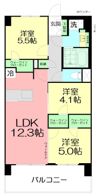 パレステージ茅ヶ崎IIの間取り画像