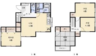 貸家 出縄489-21の間取り画像