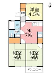プラム・ハイツAの間取り画像
